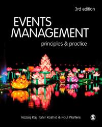 Events Management : Principles and Practice