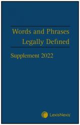 Words and Phrases Legally Defined 2023 Supplement