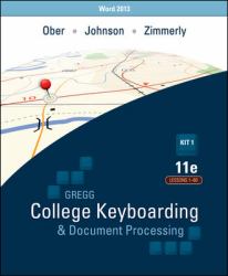 Ober: Kit 1: (Lessons 1-60) W/ Word 2013 Manual