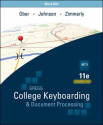 Ober: Kit 3: (Lessons 1-120) W/ Word 2013 Manual