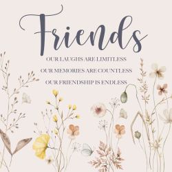 Friends Hardcover Book : Our Laughs Are Limitless Our Memories Are Countless Our Friendship Is Endless