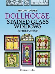 Ready-to-Use Dollhouse Stained Glass Windows for Hand Coloring