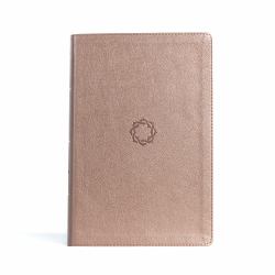 KJV Essential Teen Study Bible, Rose Gold LeatherTouch