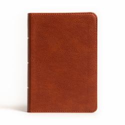 NASB Large Print Compact Reference Bible, Burnt Sienna LeatherTouch