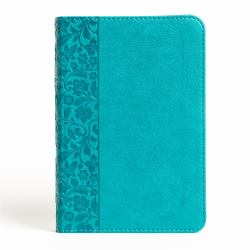 NASB Large Print Compact Reference Bible, Teal LeatherTouch