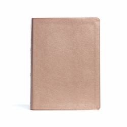 CSB Study Bible, Rose Gold LeatherTouch