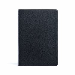 CSB Super Giant Print Reference Bible, Black Genuine Leather