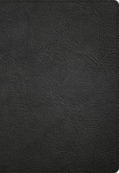 CSB Super Giant Print Reference Bible, Black Genuine Leather, Indexed