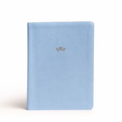 NASB Tony Evans Study Bible, Powder Blue LeatherTouch, Indexed : Advancing God's Kingdom Agenda