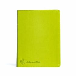 CSB Life Counsel Bible, Apple Green LeatherTouch : Practical Wisdom for All of Life