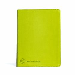 CSB Life Counsel Bible, Apple Green LeatherTouch, Indexed : Practical Wisdom for All of Life