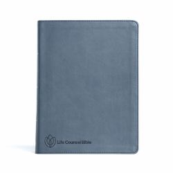 CSB Life Counsel Bible, Slate Blue LeatherTouch, Indexed : Practical Wisdom for All of Life