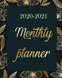 Monthly Planner 2020-2021 : Sakura Gold, 24 Months Academic Schedule with Insporational Quotes and Holiday