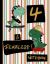 4 & Fearless! Notebook : Blank Lined Dinosaur Skateboard Notebook for Boys 4 Year Old Birthday: Dinosaurs and Skateboards Frame Writing Pages