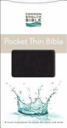 CEB Common English Bible Pocket Thin EcoLeather Black with Zipper