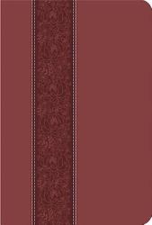 CEB Common English Bible Large Print Thinline DecoTone Cinnamon Bloom