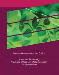 Abnormal Psychology : Pearson New International Edition