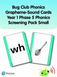 Bug Club Phonics Grapheme-Sound Cards Year 1 Phase 5 Phonics Screening Pack (Small)