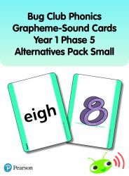 Bug Club Phonics Grapheme-Sound Cards Year 1 Phase 5 Alternatives Pack (Small)